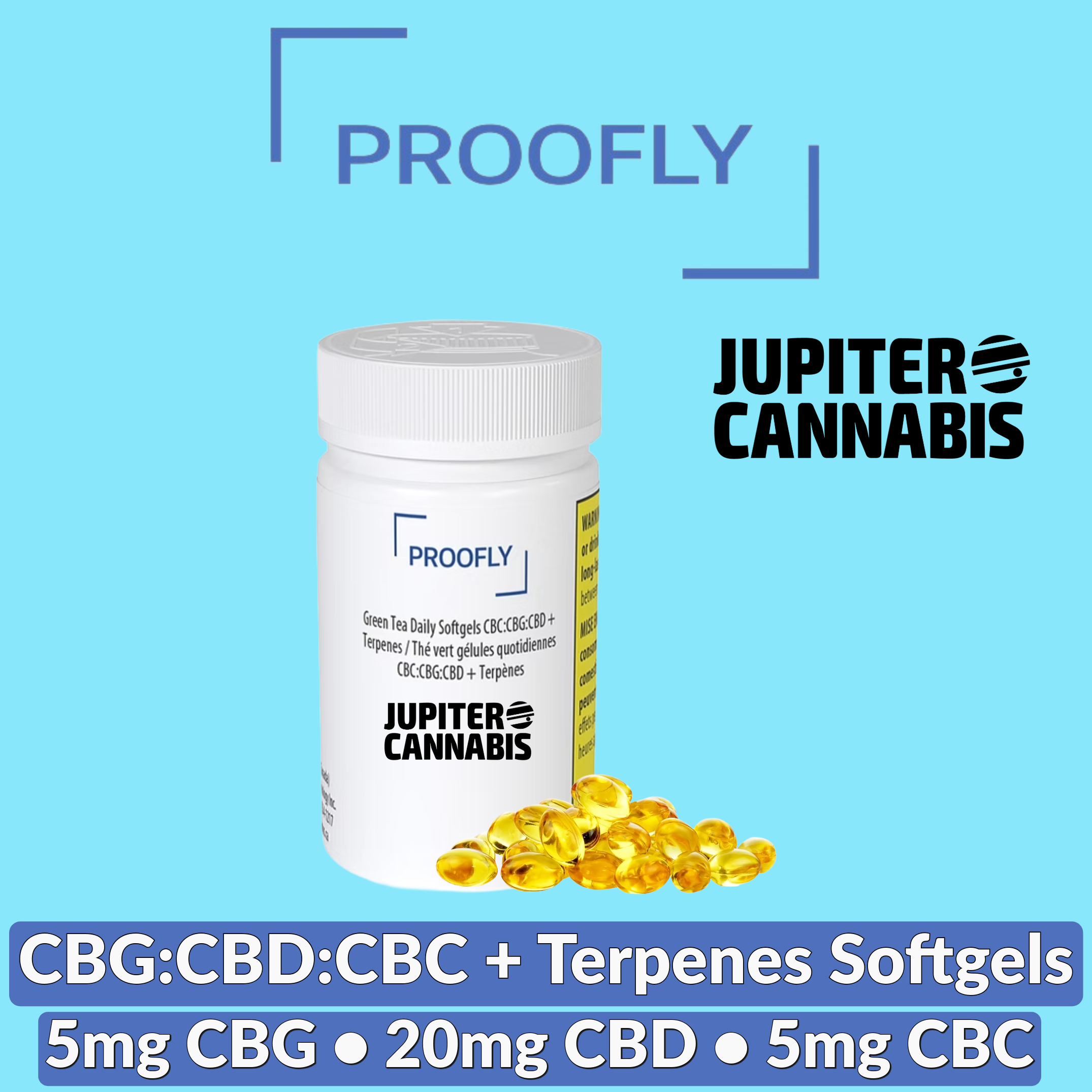 Proofly CBC:CBG:CBD + Terpenes Softgels 30 Pack