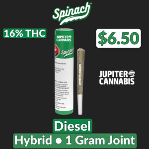 Spinach Diesel 1g Joint