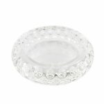 Glass Crystal Ashtray – Round Concave - Jupiter Cannabis Winnipeg