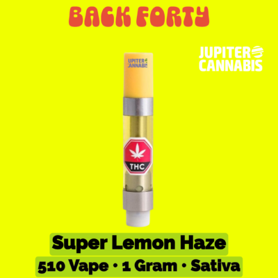 Back Forty Back Forty Super Lemon Haze 1g Vape - Jupiter Cannabis Winnipeg