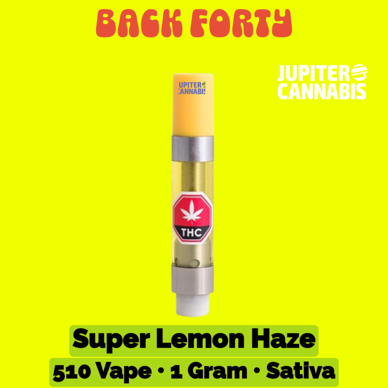Back Forty Back Forty Super Lemon Haze 1g Vape - Jupiter Cannabis Winnipeg