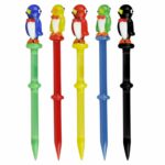5″ Glass Dabber – Penguin – Green - Jupiter Cannabis Winnipeg