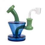 Red Eye Glass 5″ Daydream Concentrate Rig W/3 Hole Perc – Blue - Jupiter Cannabis Winnipeg