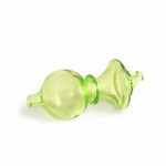 Red Eye Glass Double Carb Cap – Lime Green - Jupiter Cannabis Winnipeg