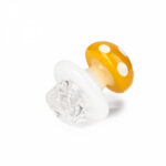 Red Eye Glass Mushroom Whirlpool Carb Cap – Yellow - Jupiter Cannabis Winnipeg