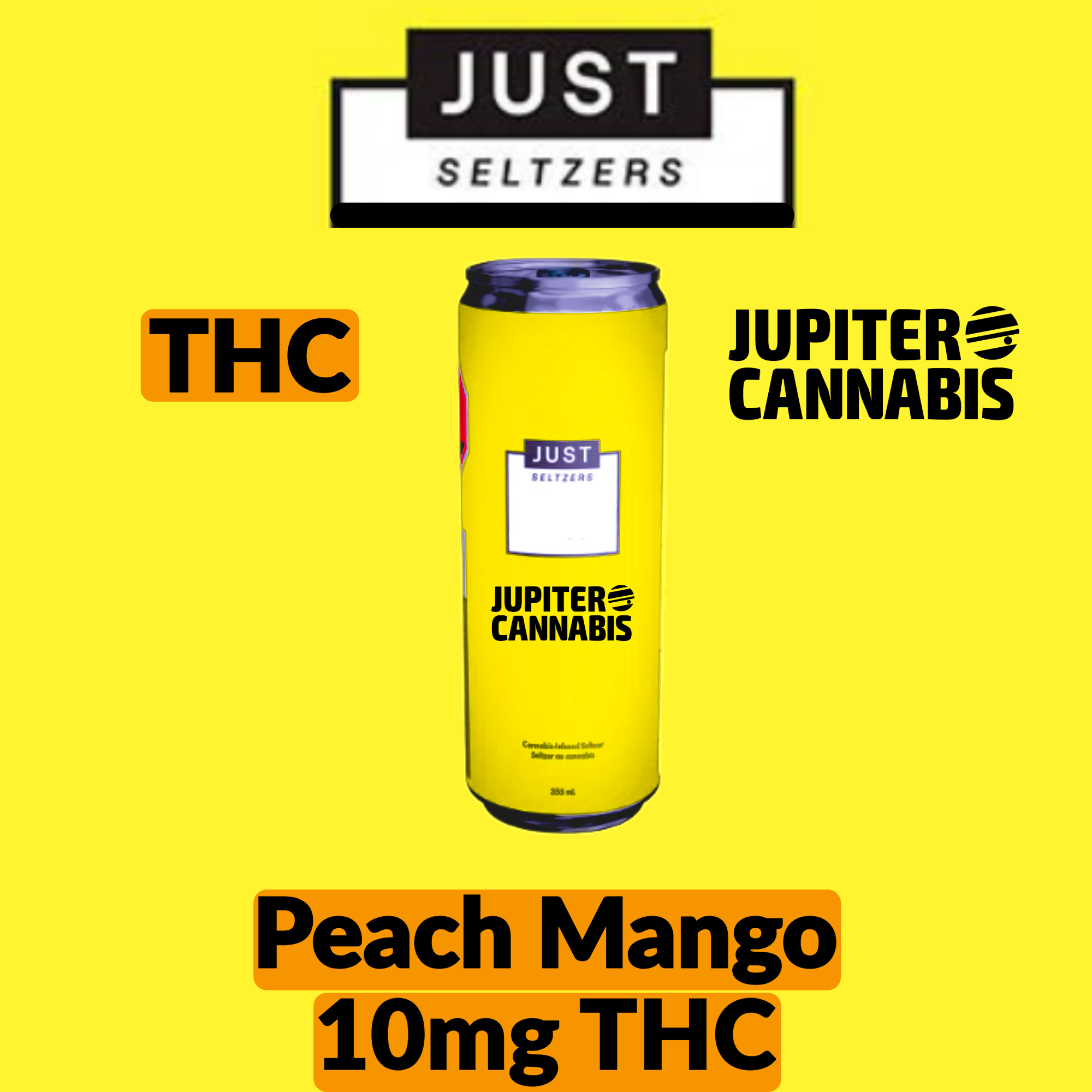 Just Seltzers Peach Mango THC