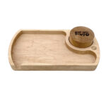 Futo 9″ x 5″ Rolling Tray W/Wooden Grinder – Maple - Jupiter Cannabis Winnipeg