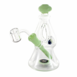6″ Mini Beaker with Triangular Donut – Blue - Jupiter Cannabis Winnipeg