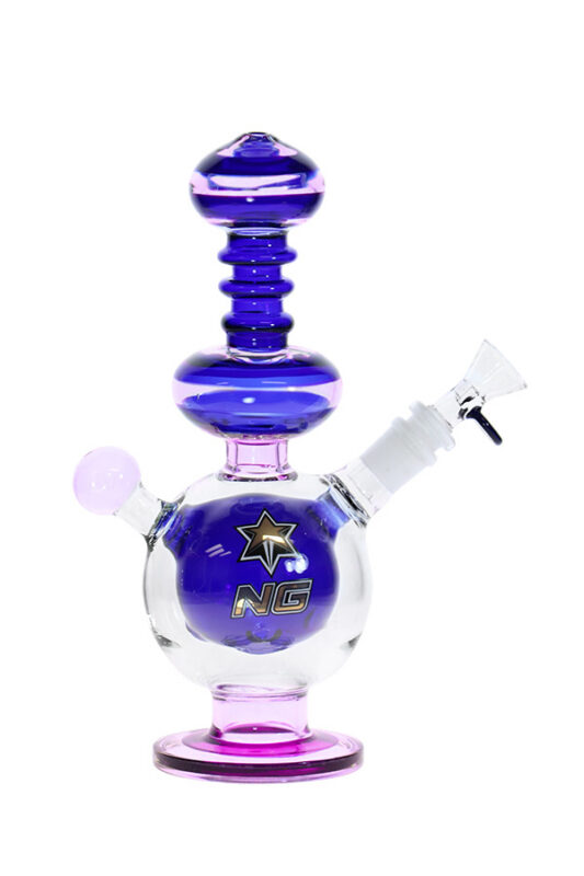 Nice Glass 10″ Ball Percolator Bubbler – Clear - Jupiter Cannabis Winnipeg