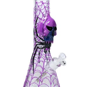 12.5" 3D-Wrap Glow-In-The-Dark Venom Beaker - Jupiter Cannabis Winnipeg