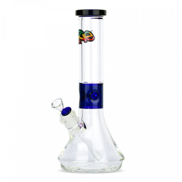 IRIE 13" 7mm Thick Beaker Tube W/Colour Accent - Jupiter Cannabis Winnipeg