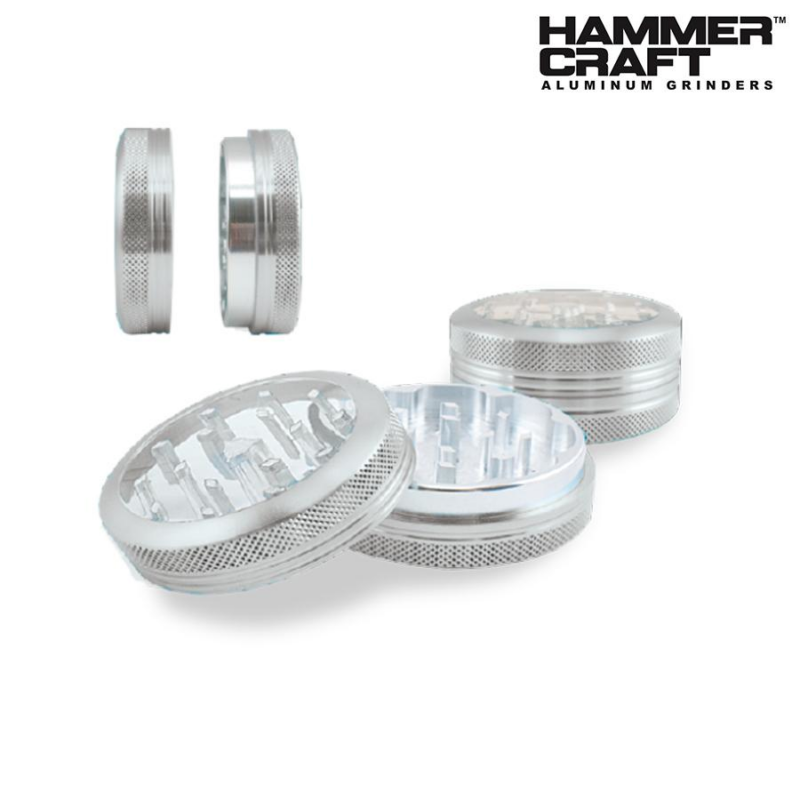 2.25″ HAMMERCRAFT Clear Top 2PC – Silver - Jupiter Cannabis Winnipeg