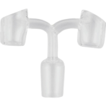 19mm Male 90 Degree Double Banger – Glass - Jupiter Cannabis Winnipeg