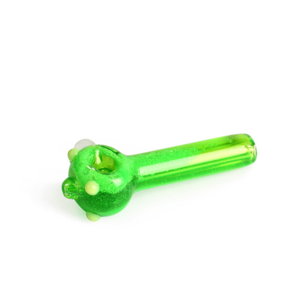 Red Eye Glass Sparkle Liquid Hand Pipe - Jupiter Cannabis Winnipeg