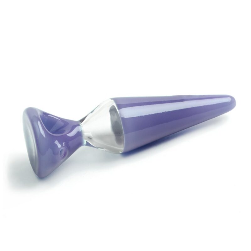 Red Eye Glass 4.5″ Lava Lamp Hand Pipe – Purple - Jupiter Cannabis Winnipeg