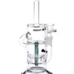 Nice Glass 9″ Unique Recycler w/ North Star Glass – Blue - Jupiter Cannabis Winnipeg