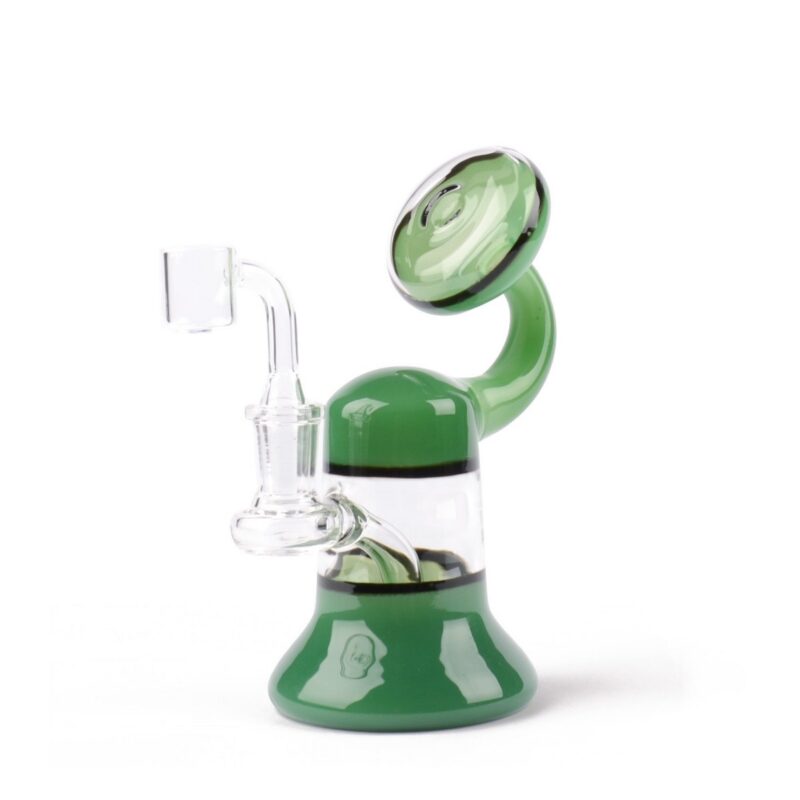 Red Eye Glass 7″ Orpheum Concentrate Bubbler – Jade Green - Jupiter Cannabis Winnipeg