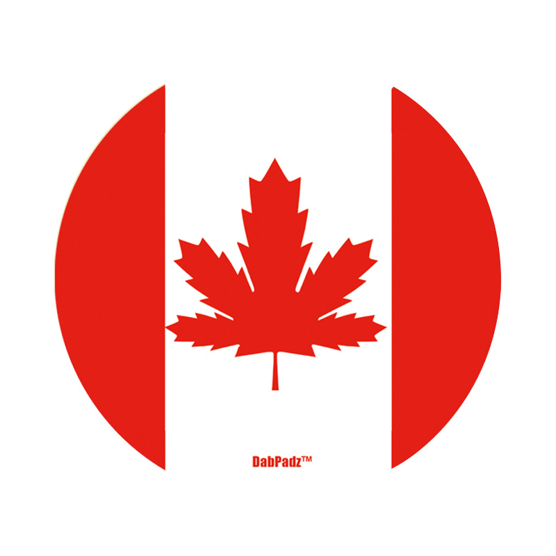DabPadz 5″ Round Fabric Top 1/4″ Thick Cannada – Dab Mat - Jupiter Cannabis Winnipeg