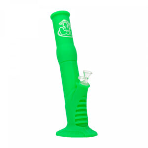 LIT Silicone 13.5″ Water Pipe W/Glass On Glass Pull-Out - Jupiter Cannabis Winnipeg