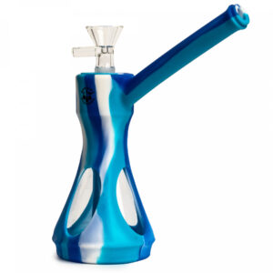 Lit Silicone 6.5 Bubbler W/Glass Chamber and Pull-Out - Jupiter Cannabis Winnipeg