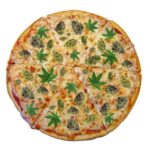 DabPadz 5″ Round Fabric Top 1/4″ Thick “Weed-zza” – Dab Mat - Jupiter Cannabis Winnipeg