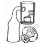 Pulsar Low Temp Quartz Banger w/ Rotary Carb Cap 90 Degree Female – 19mm - Jupiter Cannabis Winnipeg