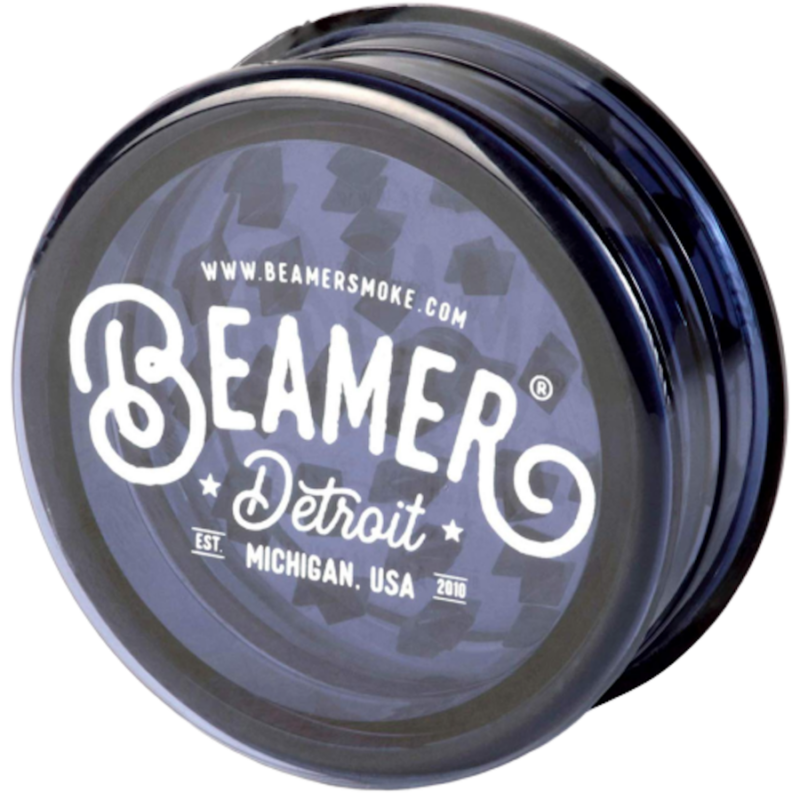 2.5″ Beamer Acrylic 3pc Grinder – Black - Jupiter Cannabis Winnipeg
