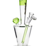 Preemo 10″ Flower Cone Bubbler – Green - Jupiter Cannabis Winnipeg