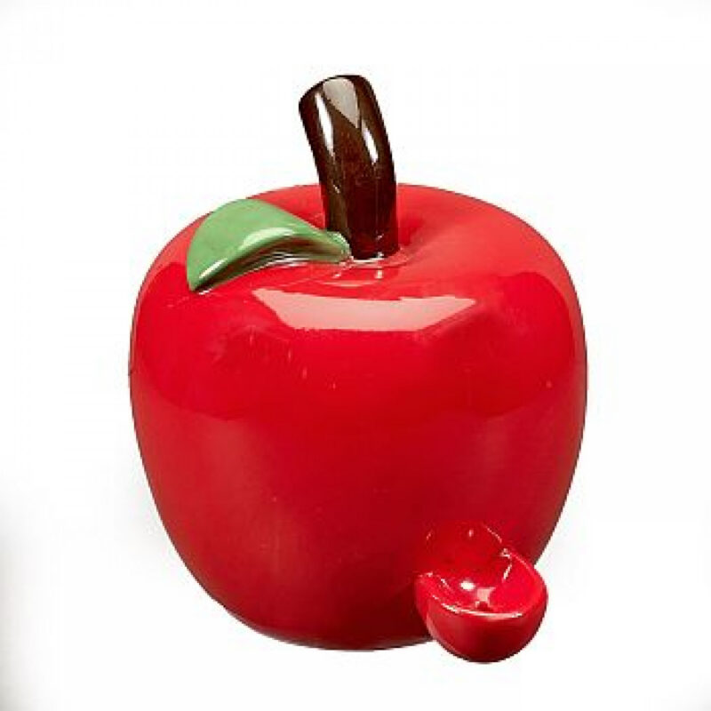 Red Apple Ceramic Pipe – Red - Jupiter Cannabis Winnipeg
