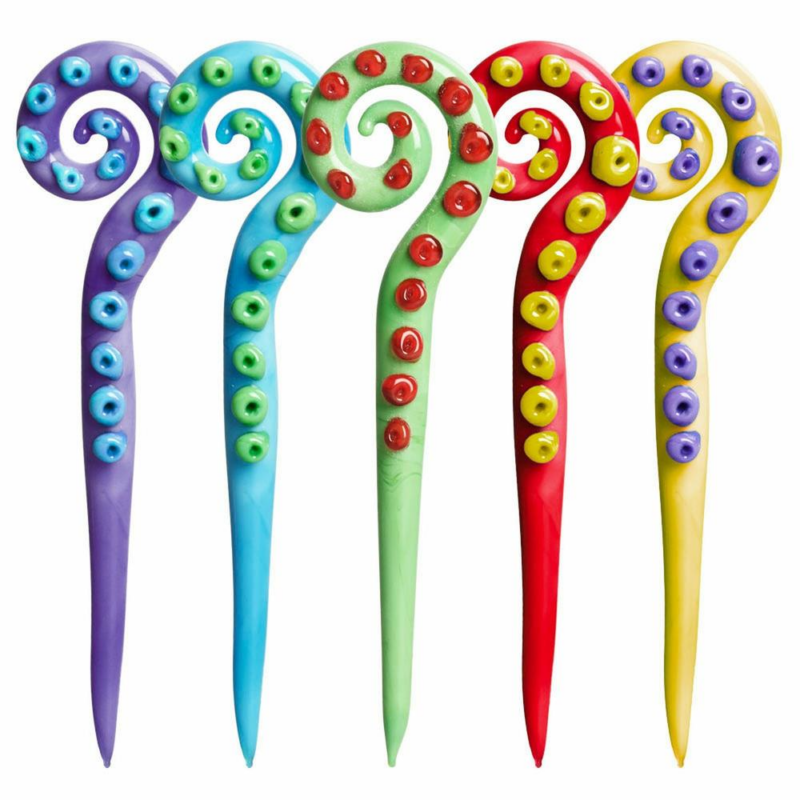 4.5″ Glass Dabber – Calamari – Yellow - Jupiter Cannabis Winnipeg