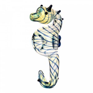 4" Glass Seahorse Pipe - Jupiter Cannabis Winnipeg