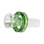 Red Eye Glass 14mm Puck Pull-Out – Green - Jupiter Cannabis Winnipeg