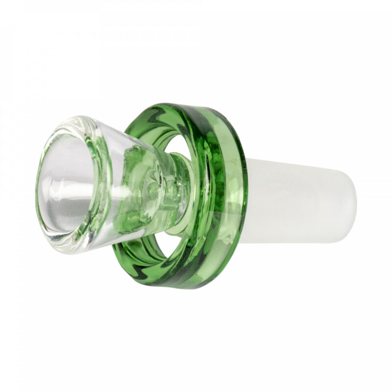 Red Eye Glass 14mm Puck Pull-Out – Green - Jupiter Cannabis Winnipeg