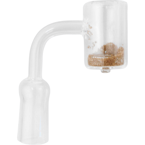 14mm 90° Female Thermo Chromic Domeless Banger W/ Quartz Sand – Brown - Jupiter Cannabis Winnipeg