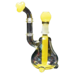 Red Eye Tek- 7″ Tri-Foot Bubbler – Yellow - Jupiter Cannabis Winnipeg
