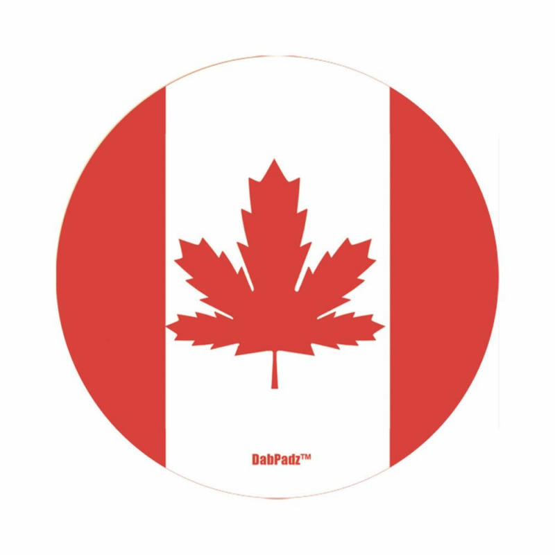 DabPadz 8″ Round Fabric Top 1/4″ Thick Cannada – Dab Mat - Jupiter Cannabis Winnipeg