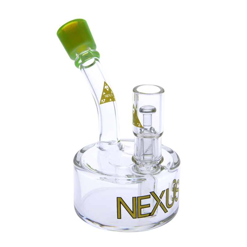 Nexus Dichro Lip Medium Puck Rig – Blue - Jupiter Cannabis Winnipeg