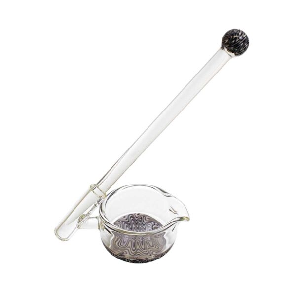 Reversal Concentrate Dish with Holder and Glass Dabber - Jupiter Cannabis Winnipeg