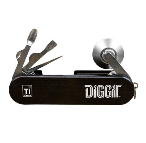 Koil Diggit Titanium Multi- Dab Tool and Carb Cap – Titanium - Jupiter Cannabis Winnipeg