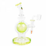 IRIE 7″ Aquatex Ball Rig W/ Mushroom Marble – Slyme - Jupiter Cannabis Winnipeg