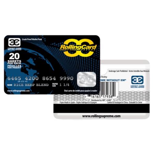Credit Card Rolling Papers – 1 1/4 - Jupiter Cannabis Winnipeg