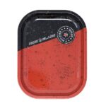 Nice Glass- Red & Black Mini Rolling Tray 7″ x 5″ – Mini - Jupiter Cannabis Winnipeg