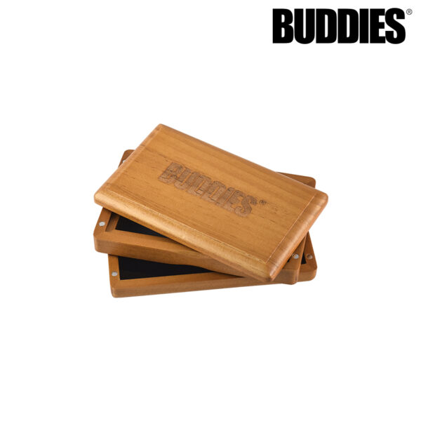 BUDDIES­­ SIFTER BOX SMALL STAINED PINE - Jupiter Cannabis Winnipeg