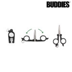 BUDDIES­­ FOLDING SCISSORS – Black - Jupiter Cannabis Winnipeg