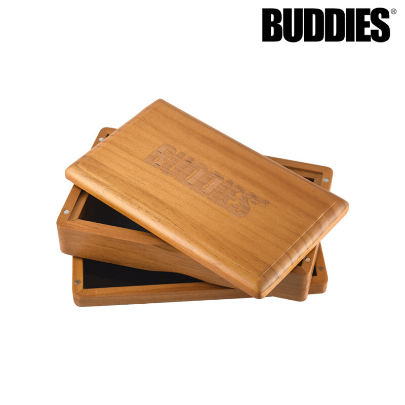 BUDDIES­­ SIFTER BOX MEDIUM– STAINED PINE – Medium - Jupiter Cannabis Winnipeg
