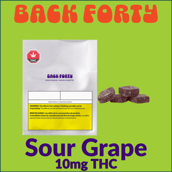 Back Forty Sour Grape Soft Chews