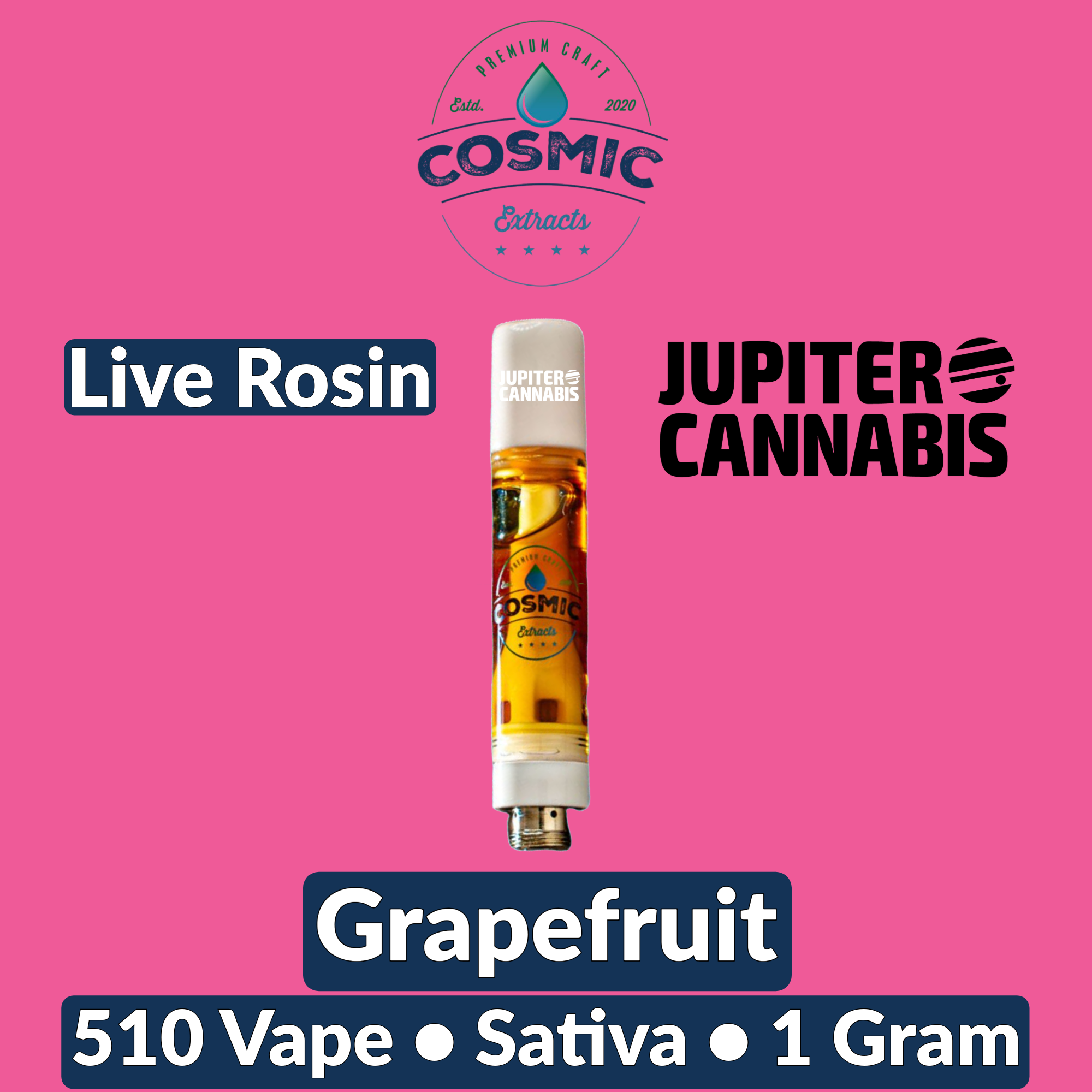 Cosmic Extracts Grapefruit Live Rosin Vape