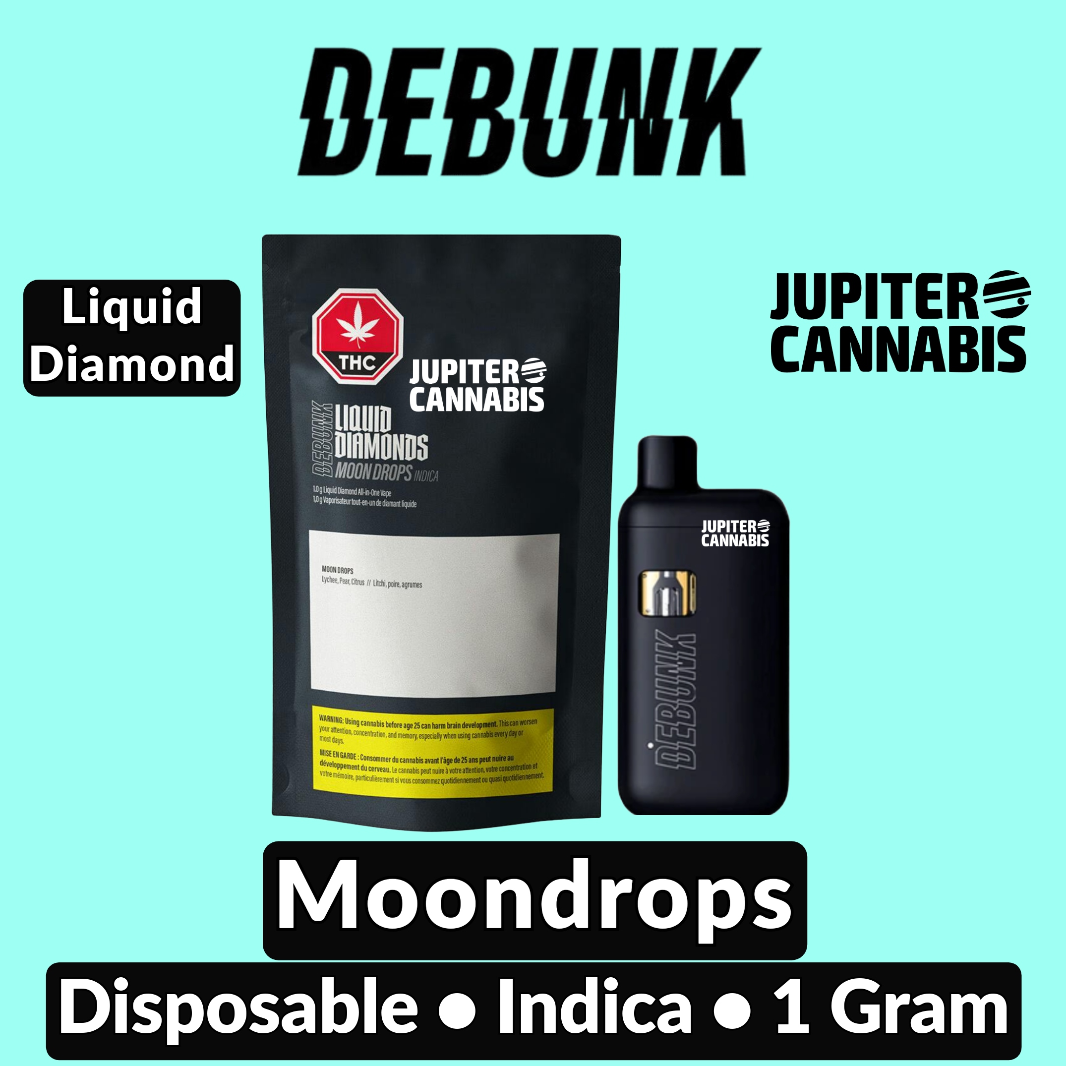 Debunk Moondrops Liquid Diamond Disposable Vape