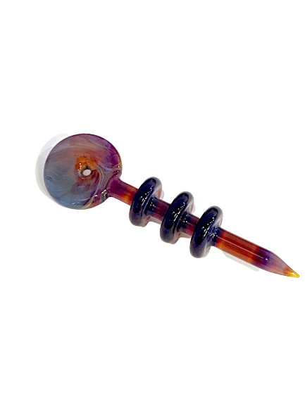 Triple Ring Dab Tool – Red/Marble - Jupiter Cannabis Winnipeg