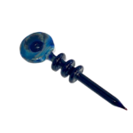 Triple Ring Dab Tool – Red/Marble - Jupiter Cannabis Winnipeg